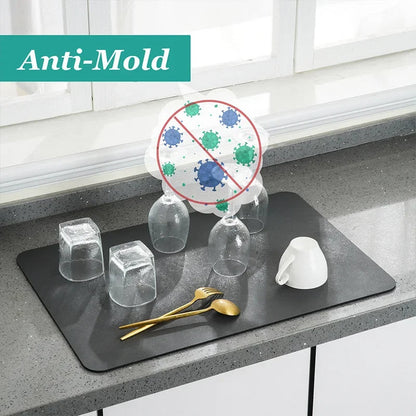 Sollievo Absorbent Dish Drying Mat