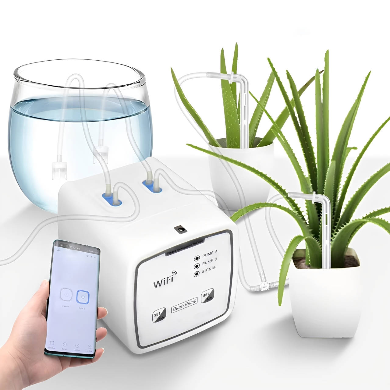 Sollievo WiFi Smart Automatic Plant Waterer – Up to 20 Pots