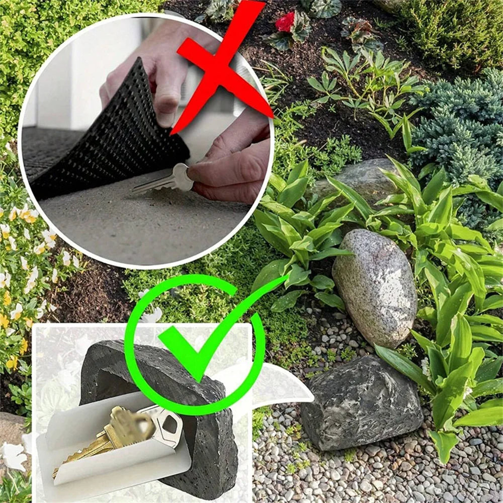 Sollievo Hidden Stone Key Lock Box