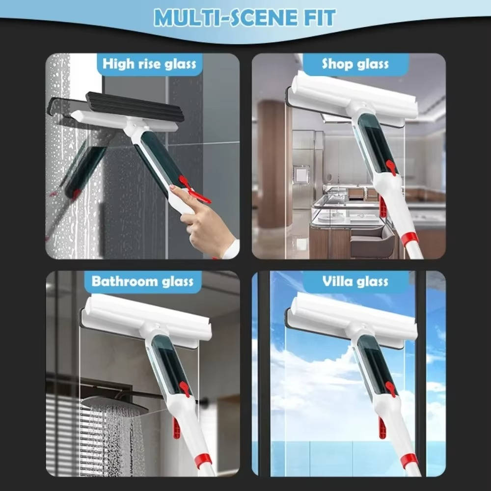 Sollievo Telescopic Long-Handle Window Cleaner