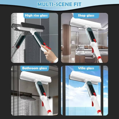 Sollievo Telescopic Long-Handle Window Cleaner