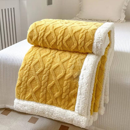 Sollievo Two-Sided Fleece Throw Blanket