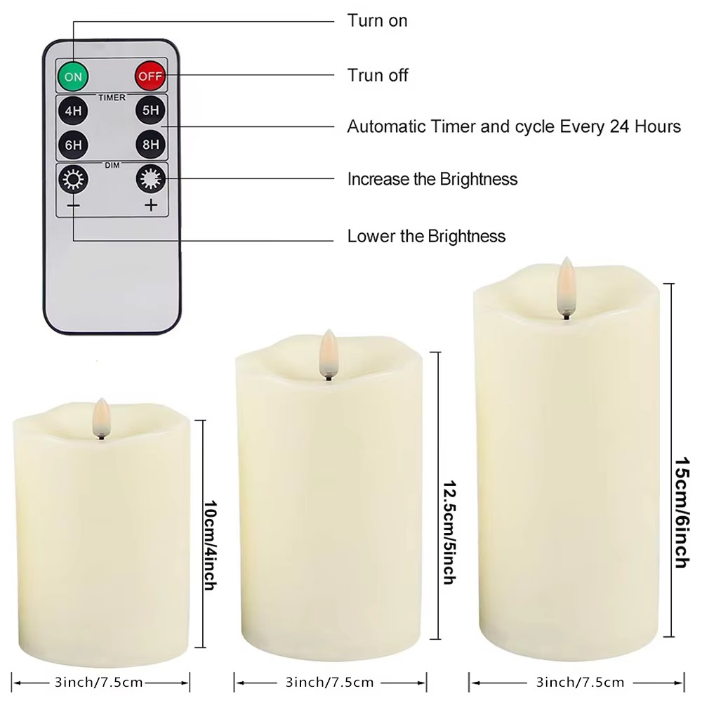 Sollievo Flameless LED Candles with Remote