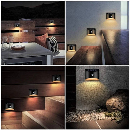 Sollievo Motion Sensor Solar Fence & Stair Lights
