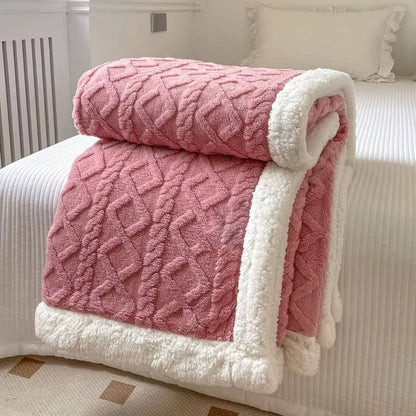 Sollievo Two-Sided Fleece Throw Blanket