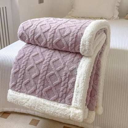 Sollievo Two-Sided Fleece Throw Blanket