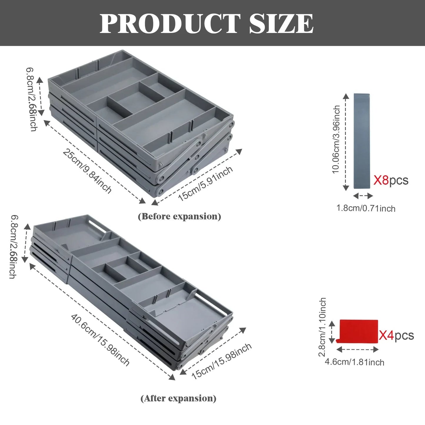 Sollievo 3-Tier Drawer Organizer