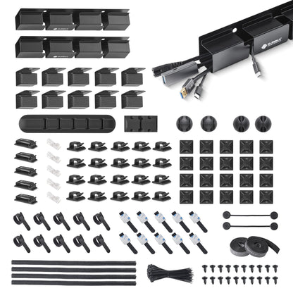 Eureka Ergonomic Cable Management Kit, Black