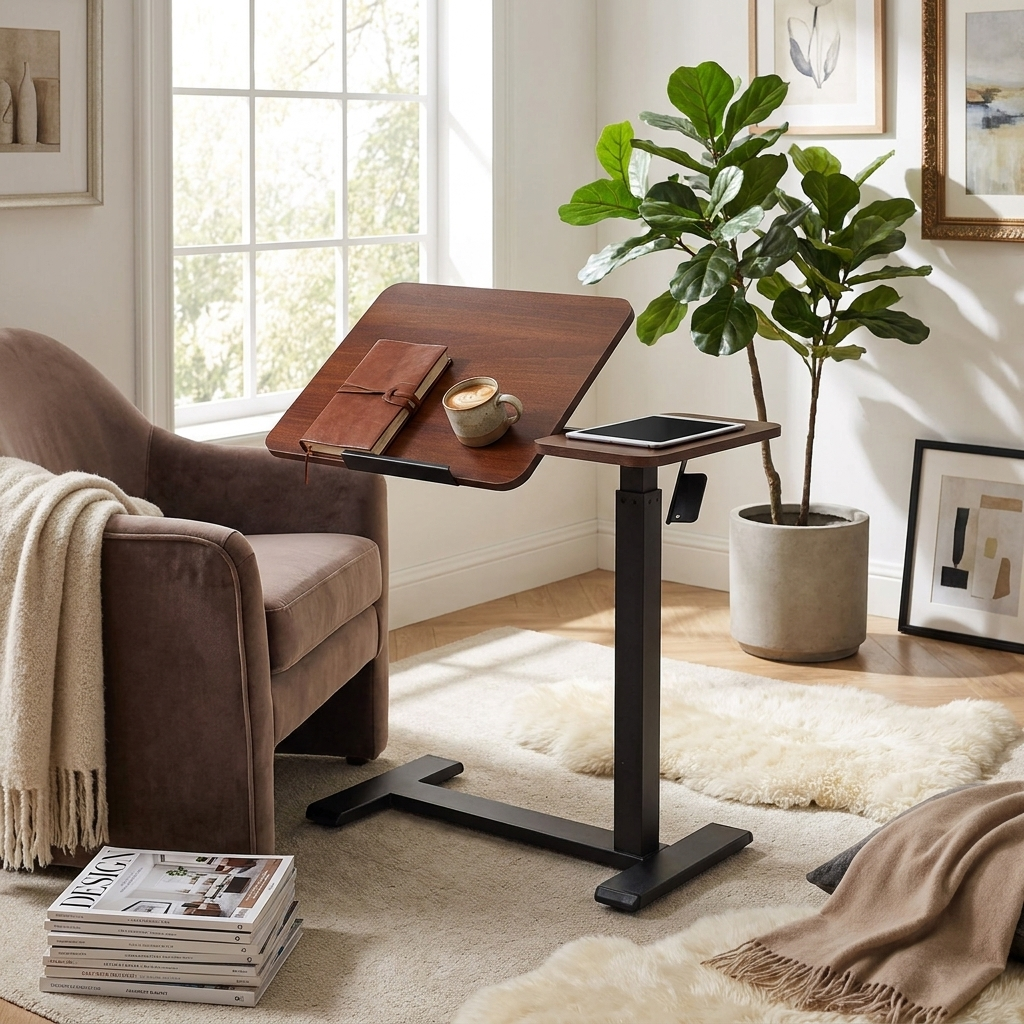 Height-Adjustable Mobile Desk lifestyle