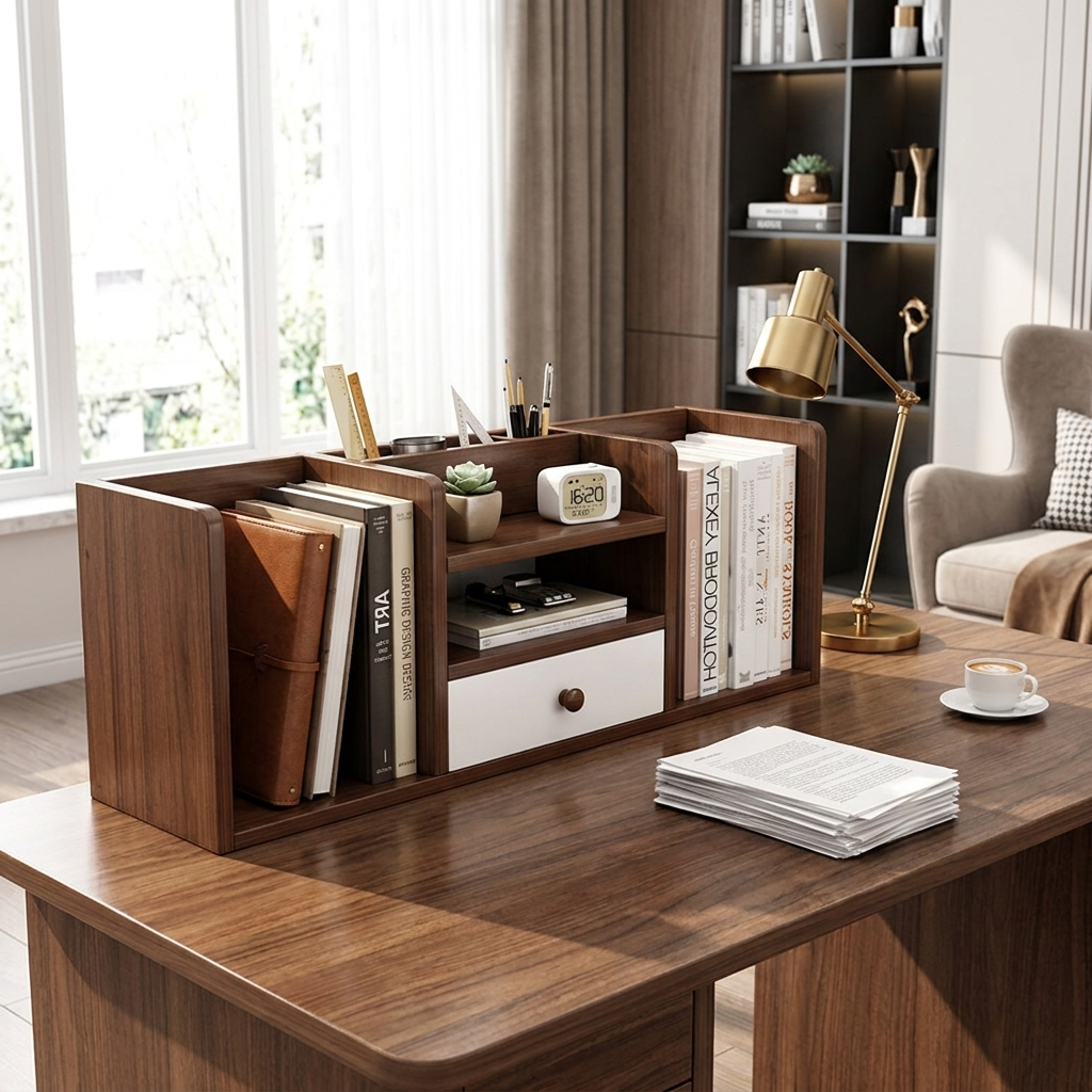 Desktop Storage Shelf 1-Drawer lifestyle