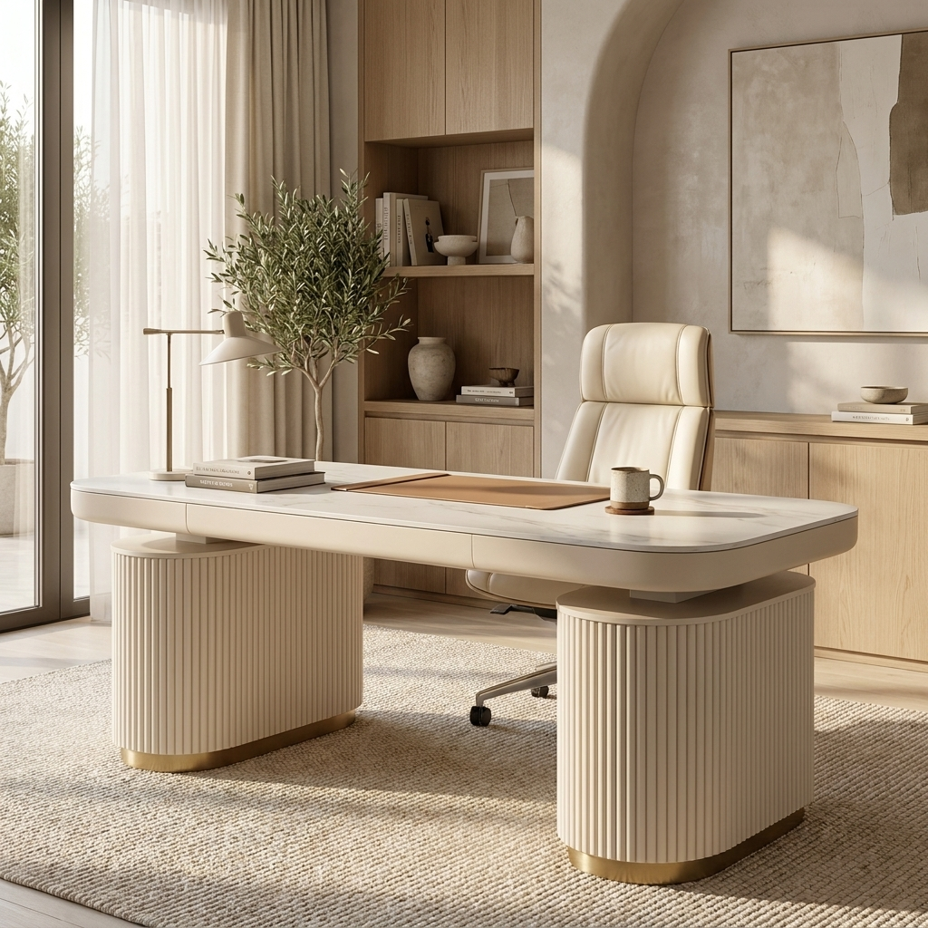 Opal Desk Modesty Panel lifestyle