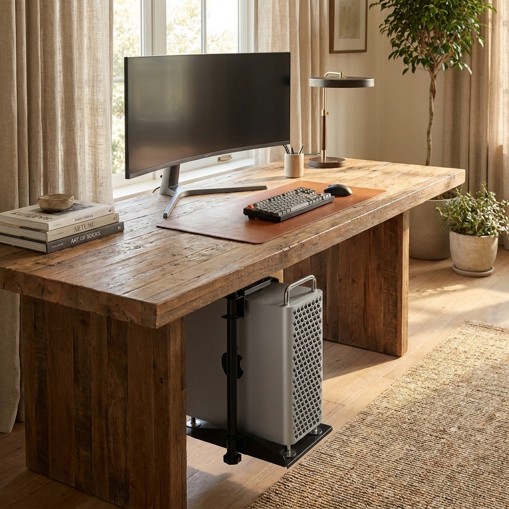 Knob-operated Adjustable CPU Holder lifestyle
