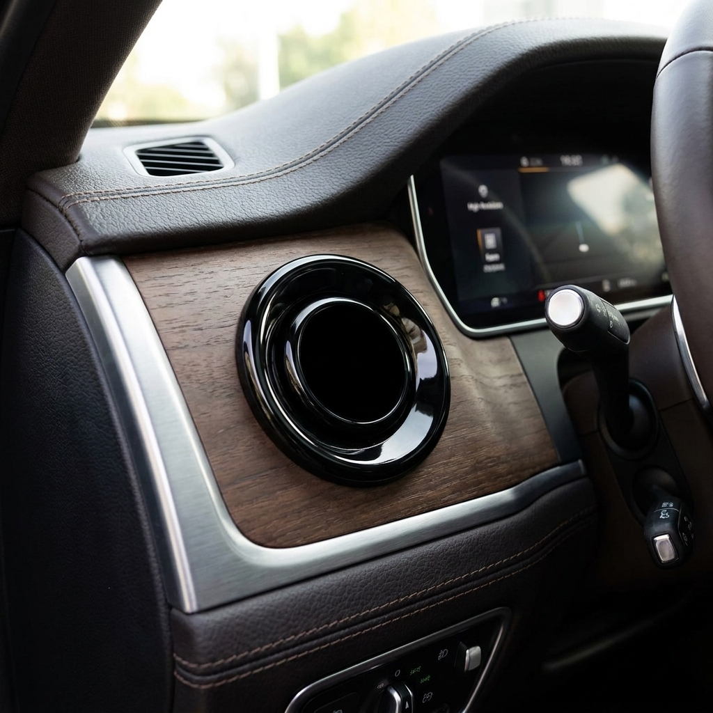 Overlay Steering Wheel Emblem Protector lifestyle