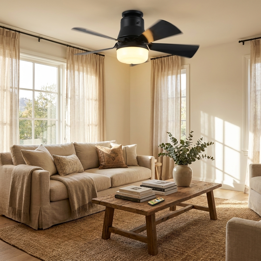 Ceiling-mounted fan - lifestyle
