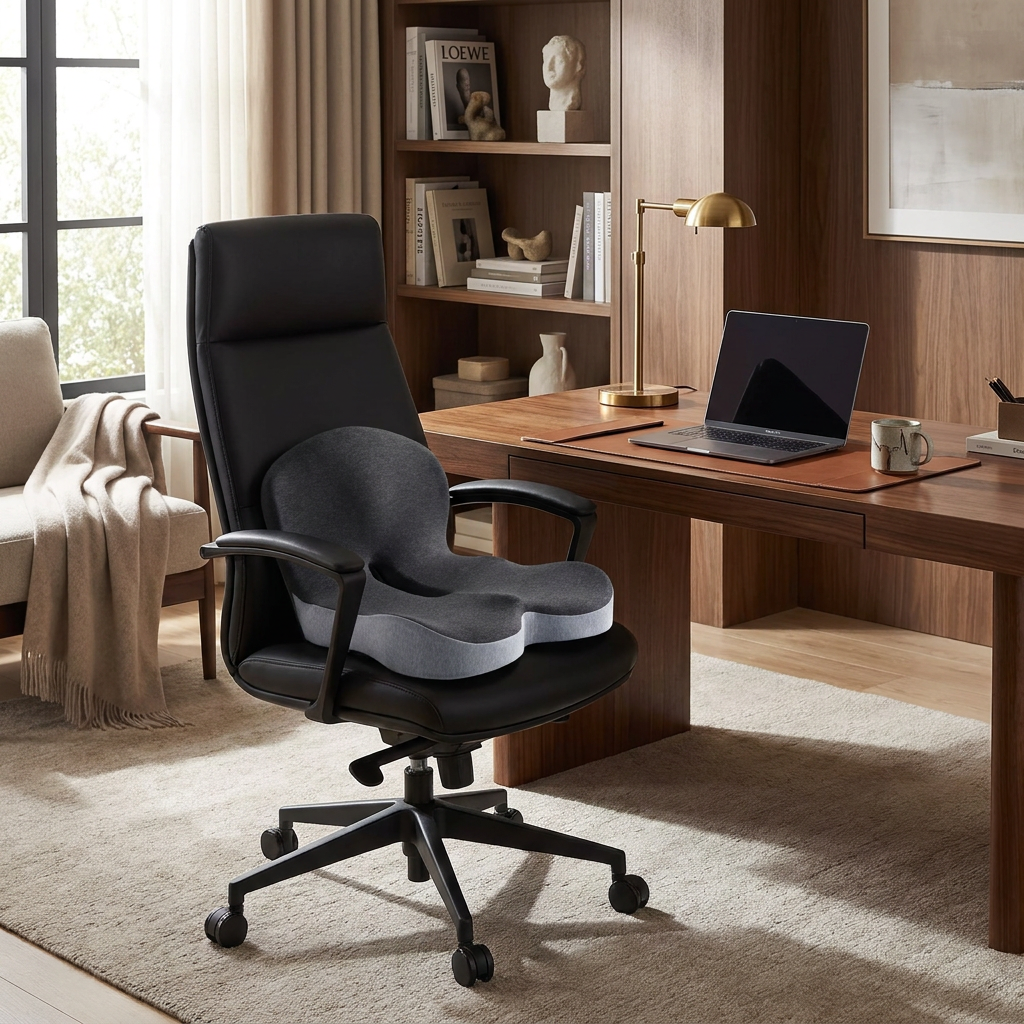 Memory Foam Lumbar Pillow Seat Cushion - lifestyle