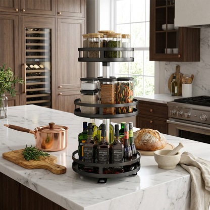 3-Tier Swivel Metal Organizer - lifestyle