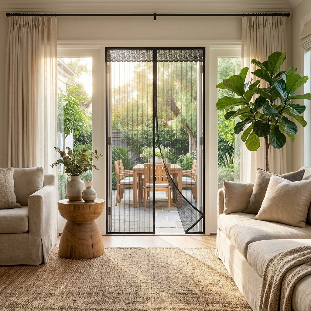 Magnetic Mesh Screen - lifestyle