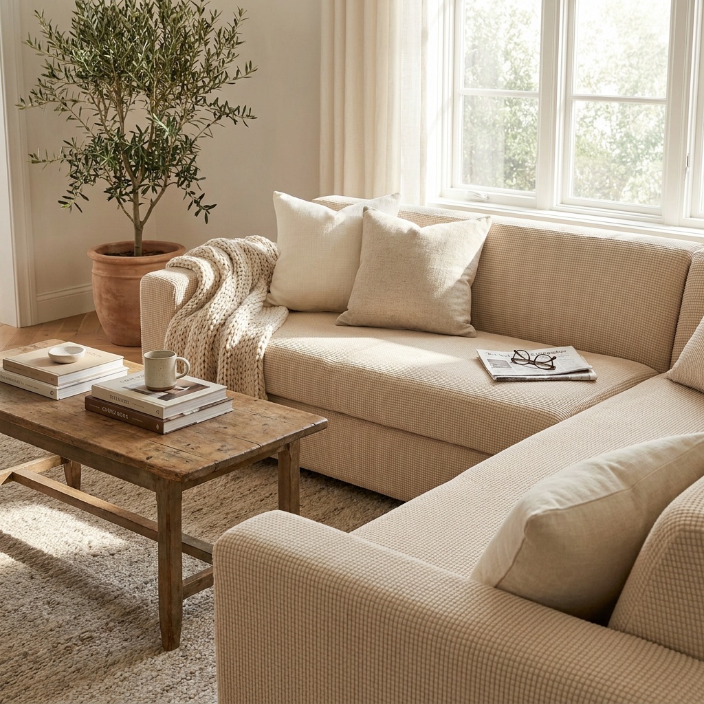 Stretchable Sofa Cover - lifestyle