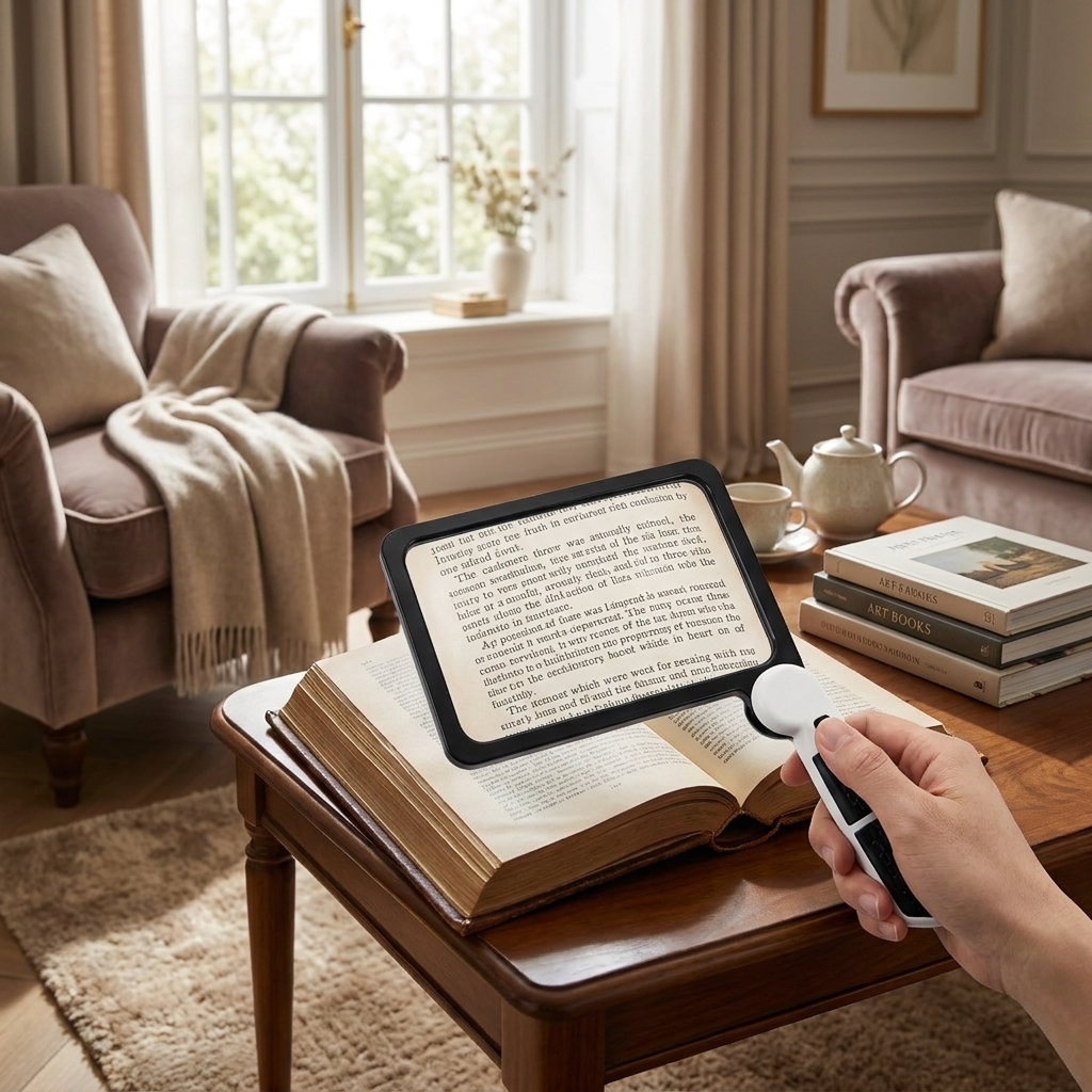 Foldable LED Magnifying Glass - lifestyle