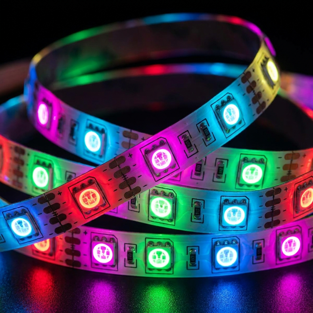 Sollievo RGB LED Strip Lights - close-up detail