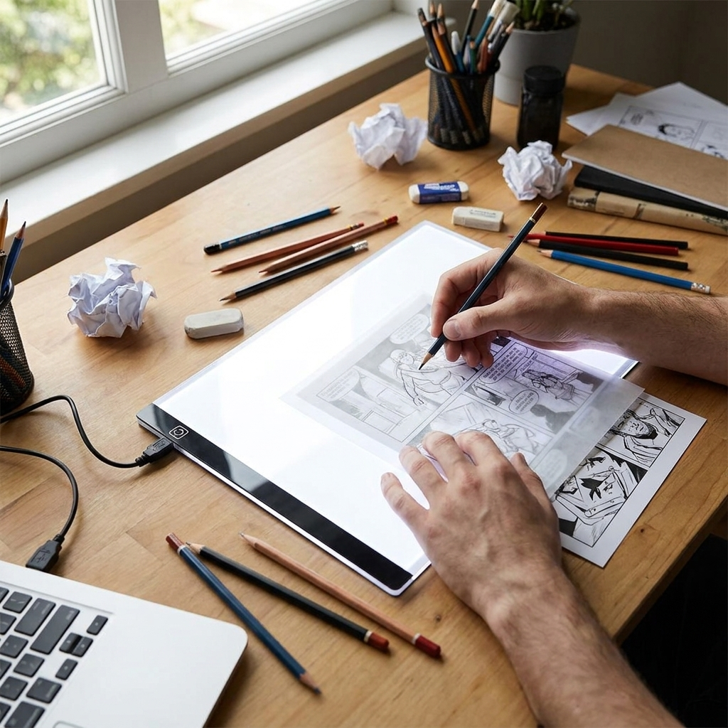 A4 LED Tracing Light Box lifestyle