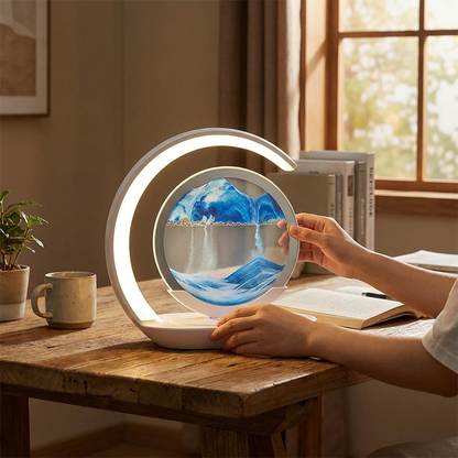 3D Sand Art Table Lamp lifestyle