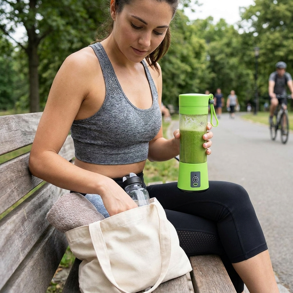 Mini Electric Portable Juicer lifestyle