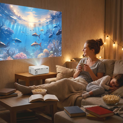 HD 720P Portable Projector lifestyle
