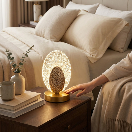 Sollievo Elegant Peacock Table Lamp lifestyle