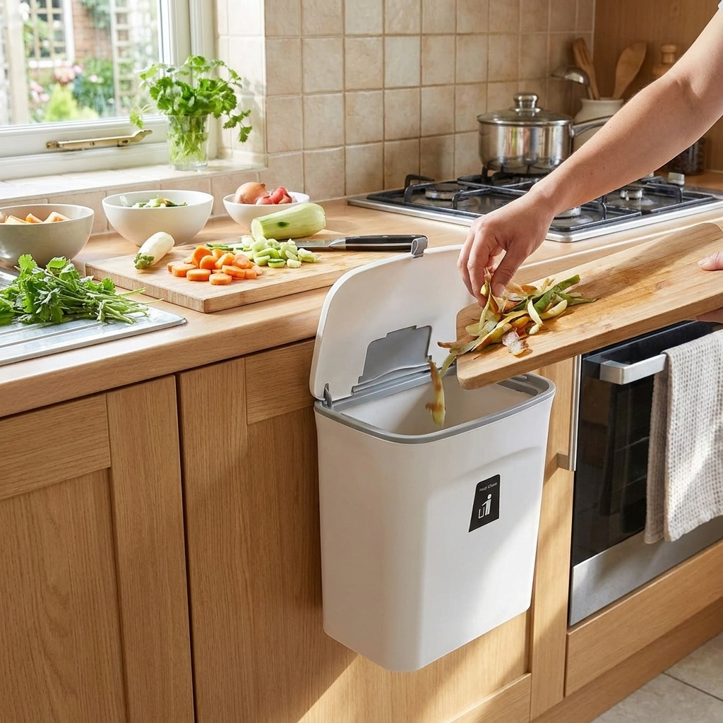 Sollievo 2.4 Gallon Kitchen Compost Bin lifestyle