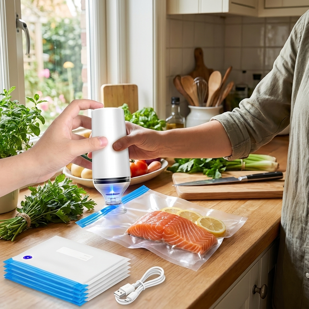 Sollievo Compact Food Vacuum Sealer lifestyle