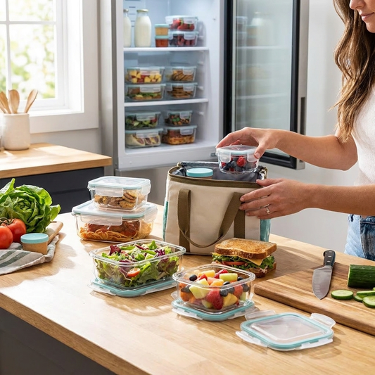 Sollievo 35-Piece Food Storage Container Set lifestyle