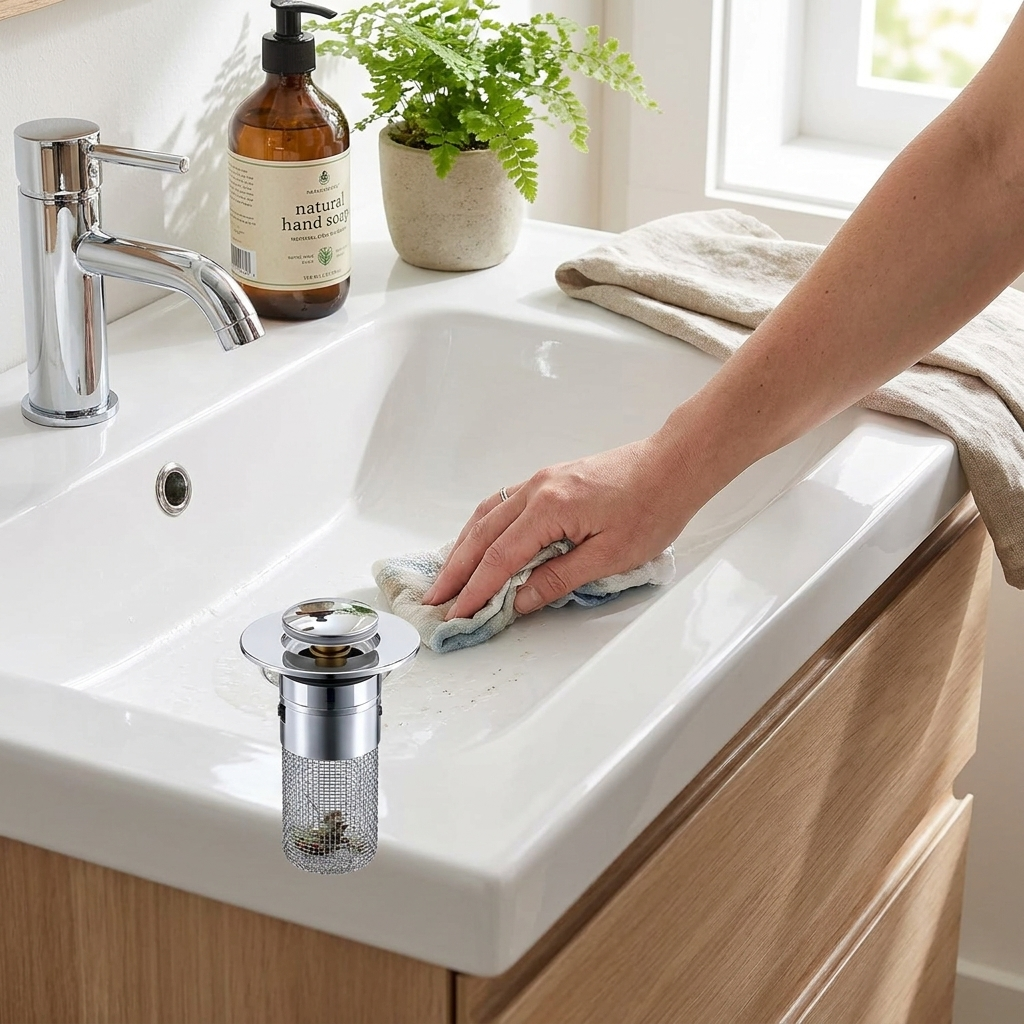Sollievo Odor Isolation Pop-Up Sink Stopper lifestyle