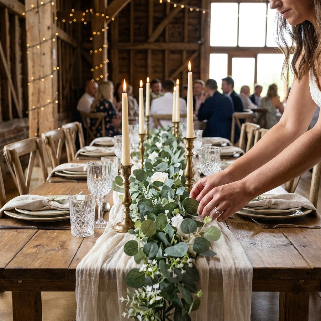 Sollievo Faux Eucalyptus Garland lifestyle