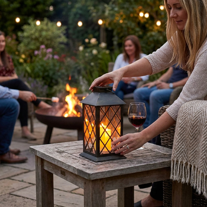 Sollievo All-Weather Garden Hanging Lantern lifestyle