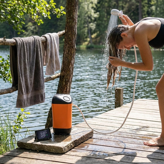 Sollievo Portable Camping Shower lifestyle