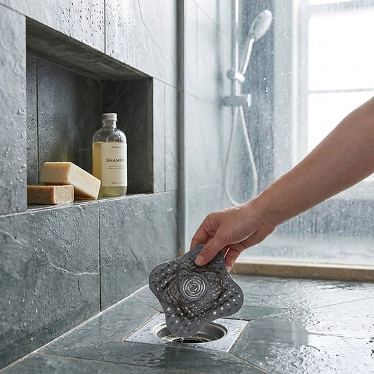 Anti-Clog Spiral Shower Drain Hair Catcher lifestyle