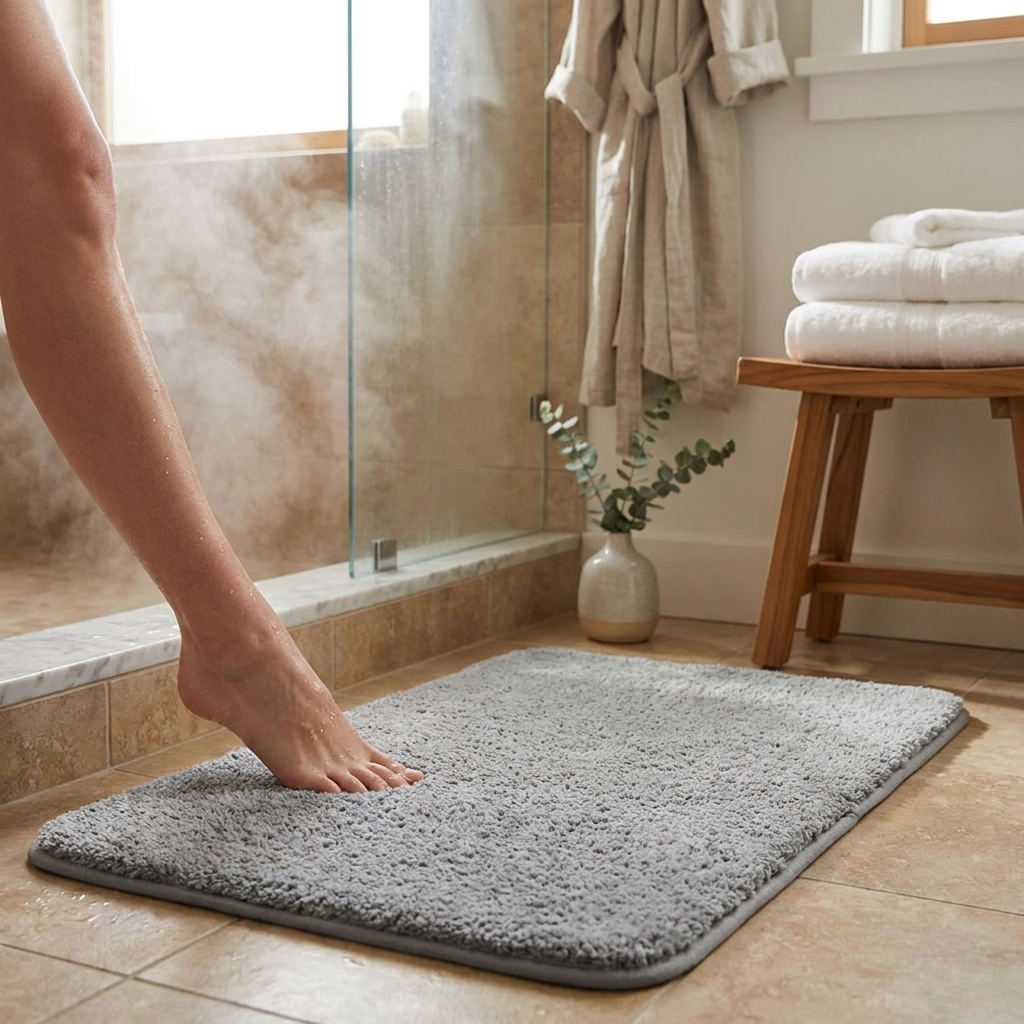 Super Thick Luxury Bathroom Rug lifestyle