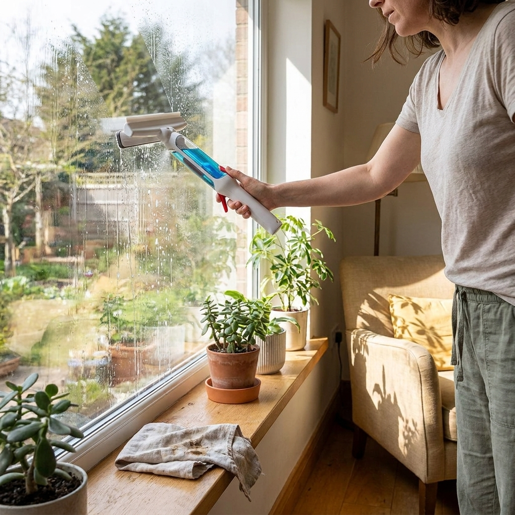 Telescopic Long-Handle Window Cleaner lifestyle