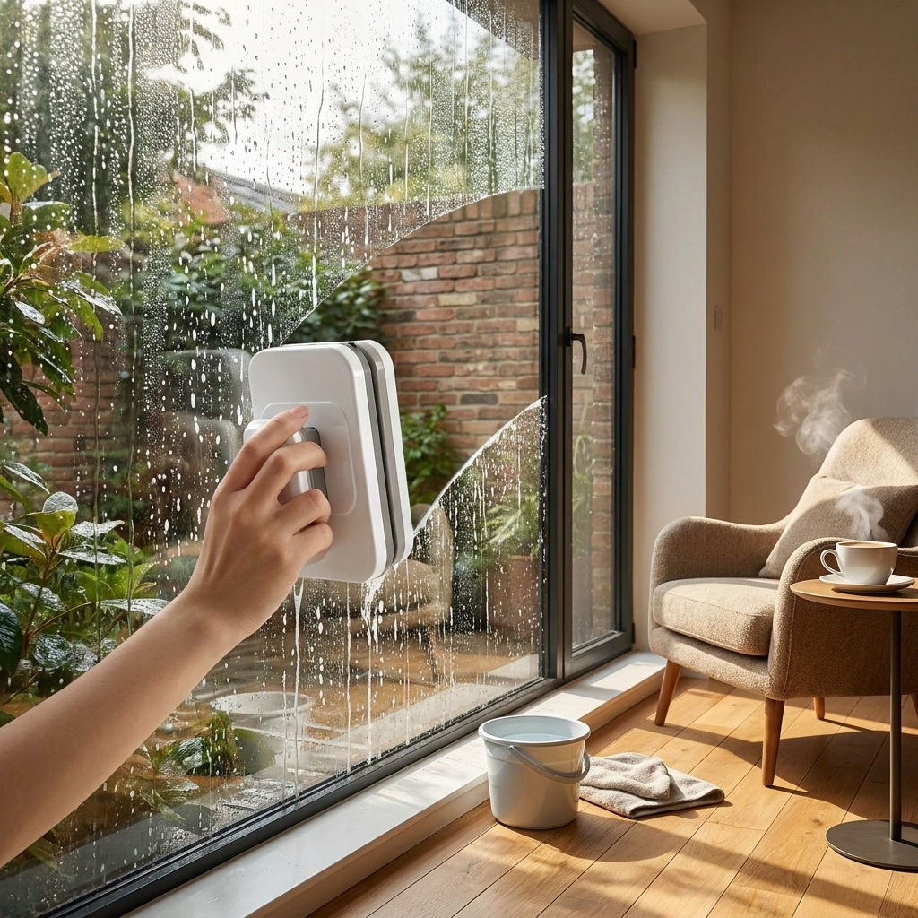 Magnetic Double-Sided Window Cleaner lifestyle