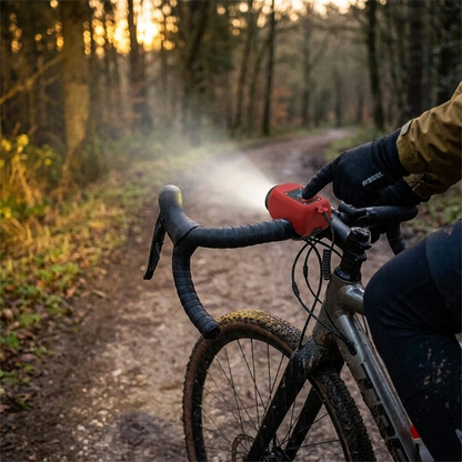 Rechargeable Bike Horn & LED Headlight lifestyle