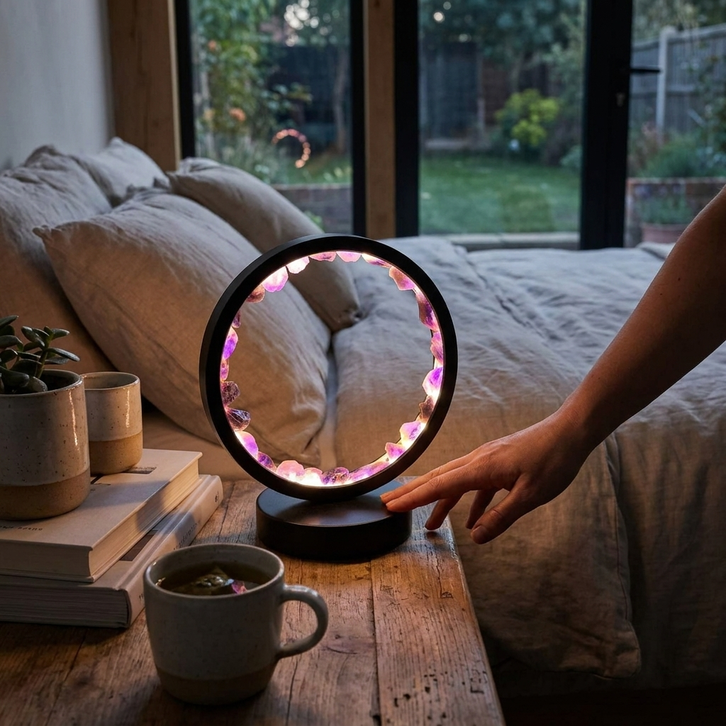 Crystal Column Night Lamp lifestyle