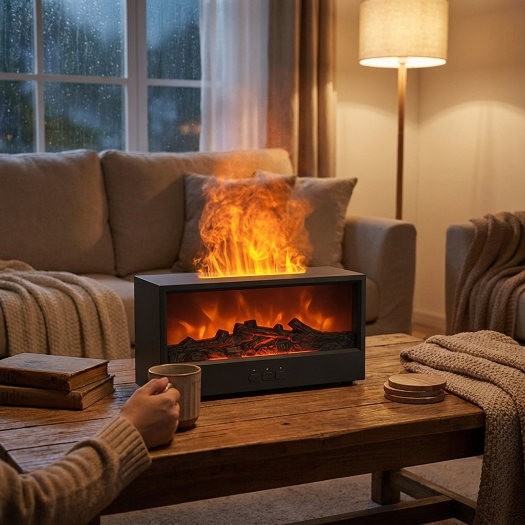 Sollievo Flameless Fireplace Air Freshener lifestyle