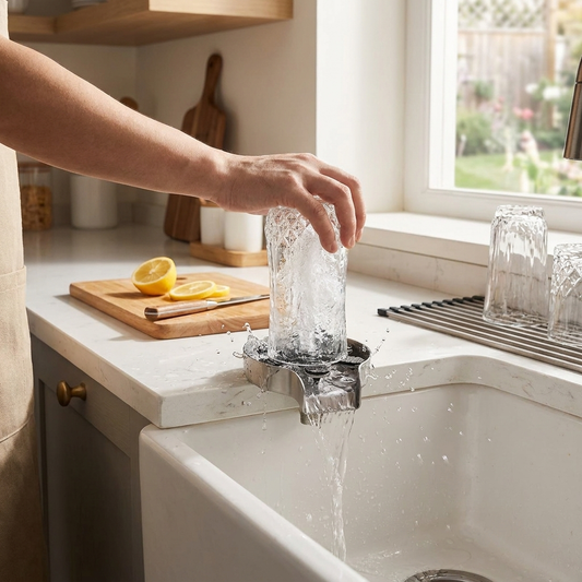 Sollievo Stainless Steel Cup Washer lifestyle