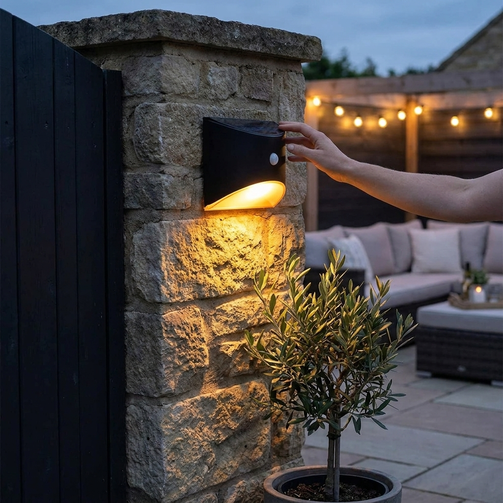 Sollievo Motion Sensor Solar Fence & Stair Lights lifestyle
