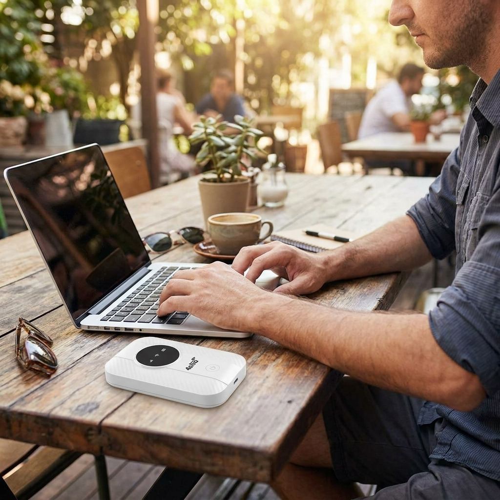Sollievo Portable WiFi Router lifestyle
