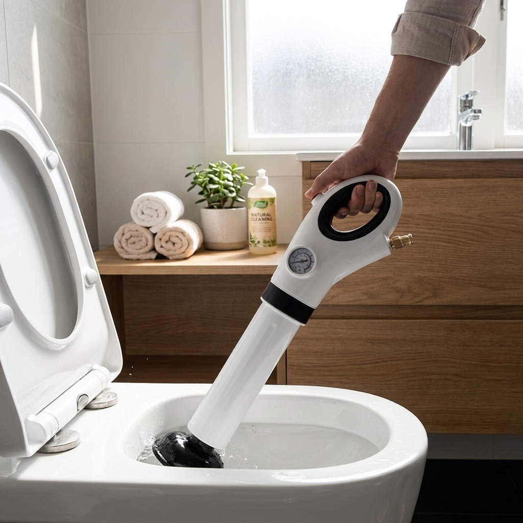 Sollievo High-Pressure Air Drain Plunger lifestyle