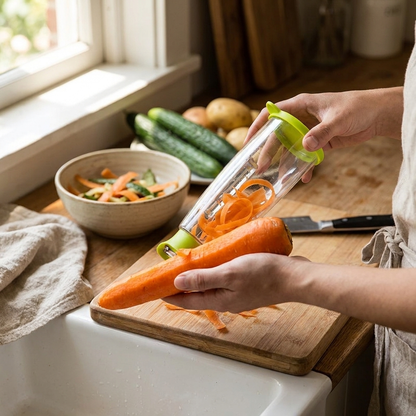 Sollievo Multi-Function Fruit & Vegetable Peeler with Storage lifestyle