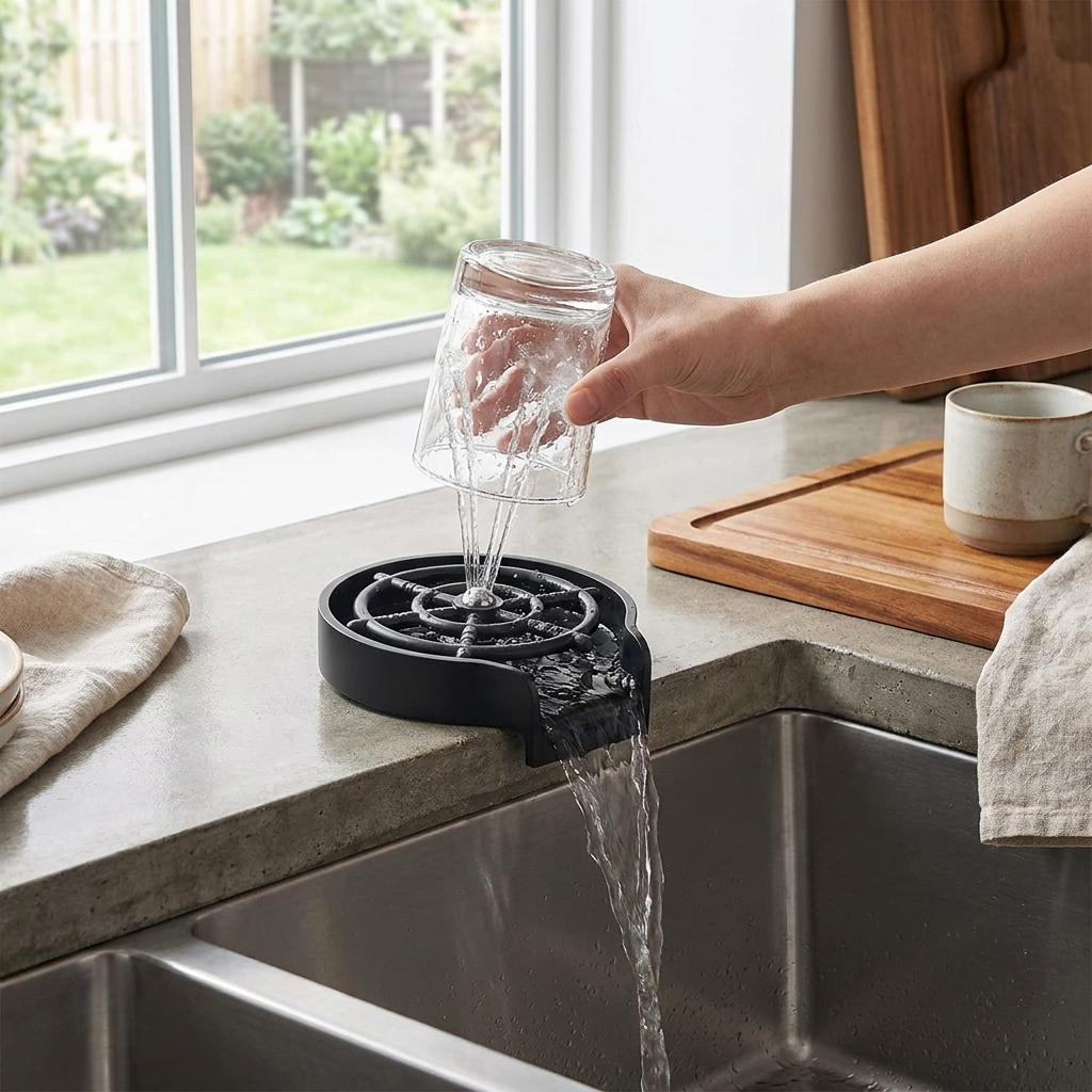 Sollievo High-Pressure Sink Cup Rinser lifestyle