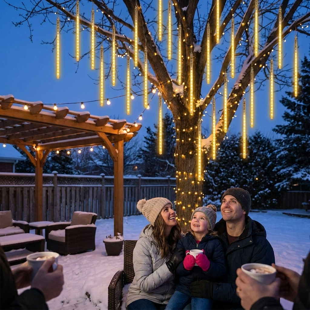 Sollievo LED Dripping Icicle Lights lifestyle